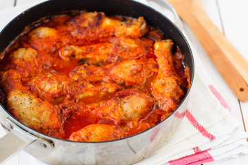 Tomato Chicken and Mushroon Stew