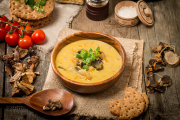 Cream of mushroom soup