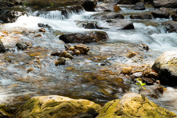 Waterfall in the jungle in Koh Chang island, Thailand