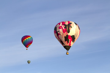 Three Hot Air Balloons