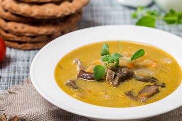 vegetarian mushroom soup