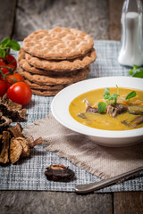 vegetarian mushroom soup