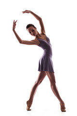 Obraz premium beautiful ballet dancer isolated