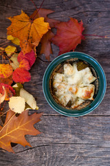 Casserole with broccoli and cheese