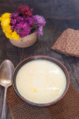 Chicken soup with sour cream