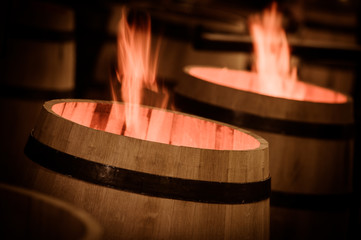 Barrel Making in Bordeaux Wineyard
