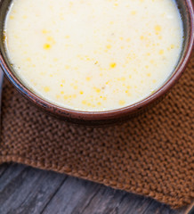 Chicken soup with sour cream