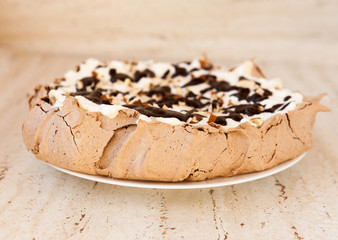 Chocolate pavlova