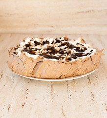 Chocolate pavlova