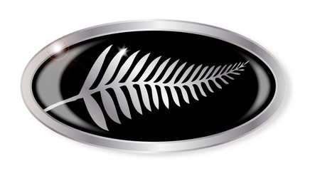 New Zealand Silver Fern Button