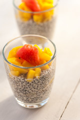 Chia pudding with mango