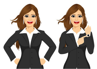 Two angry businesswomen