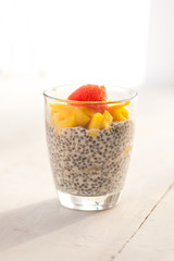 Chia pudding with mango