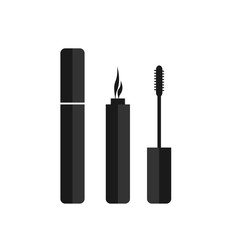 mascara for eyelashes flat icon