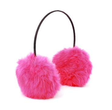 Pink Winter Fur Earmuffs