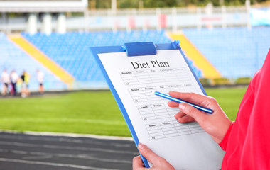Sports trainer with personal workout plan