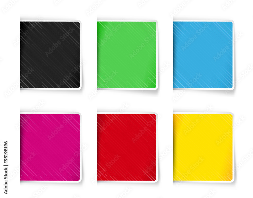 Poster the collection of glossy rectangle templates / the set of blank labels