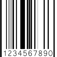 Abstract barcode strip