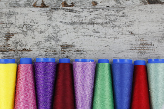 Colorful sewing coils