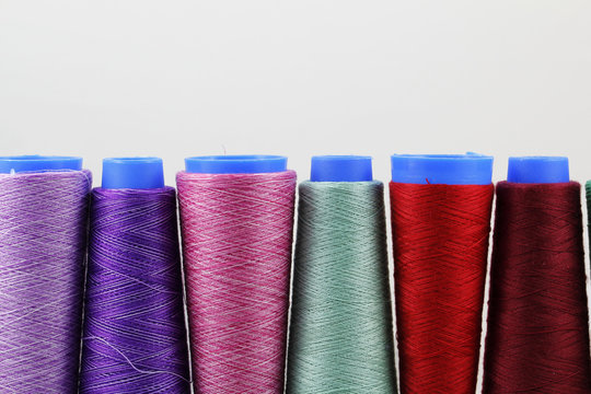 Colorful sewing coils