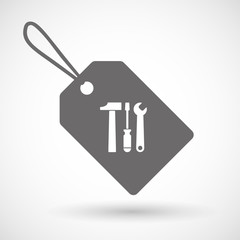 Label icon with a tool set