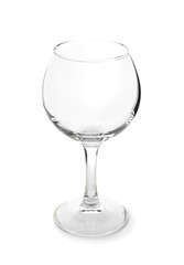 Empty glass isolated on white background