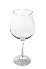 Empty glass isolated on white background