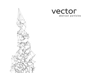 Fototapeta na wymiar Vector abstract particles