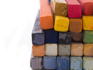 colorful artistic crayons 