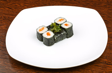 Sushi with salmon