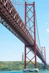 
The April 25th suspension Bridge in Lisbon, Portugal