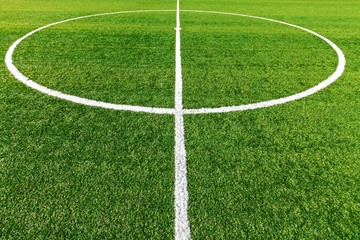 Central part of a soccer field