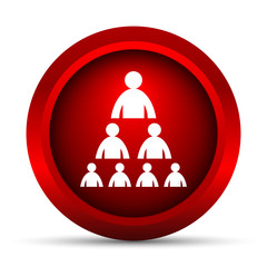 Organizational chart with people icon