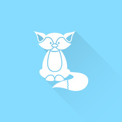 Fox vector icon. Animal symbol.