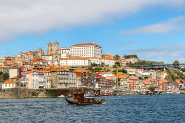 Porto and old  traditional boats