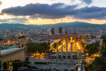 Naklejka premium View of the center Barcelona