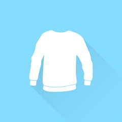 Men's sweatshirt vector icon.