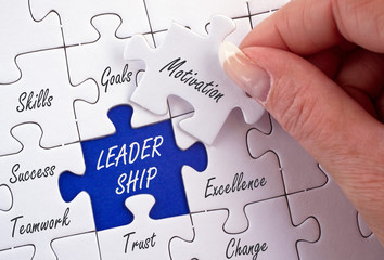 Leadership Business Concept Puzzle