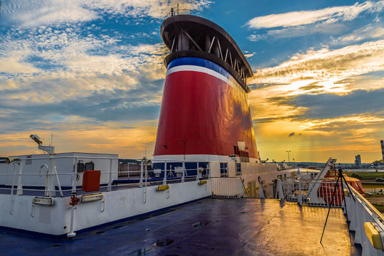 ferry Stena Spirit, ship standing in the terminal Kwiatkowski in
