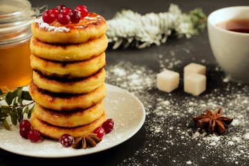 Delicious cottage cheese pancakes.