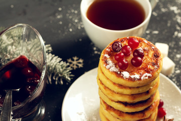 Delicious cottage cheese pancakes.