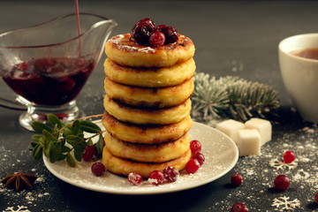 Delicious cottage cheese pancakes.