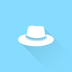 Hat vector icon. Classic headdress symbol.