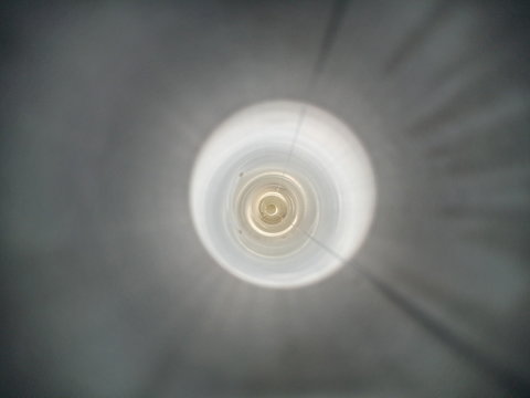 Aluminium tube from inside