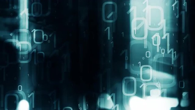 New technology hacker attack binary code abstract background 4k