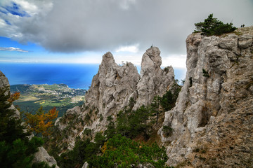 the magnificent nature of the Crimea at the height of 1234 meters above the sea level. © skulkov
