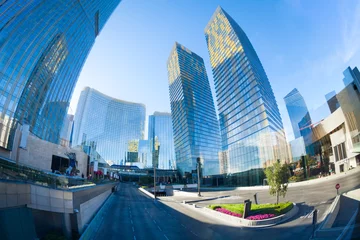 Abwaschbare Fototapete Las Vegas Businesscenter mit Wolkenkratzern, Las Vegas