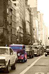 Fototapeta na wymiar Classic Car at 5av Manhattan