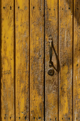 A very old door close up.