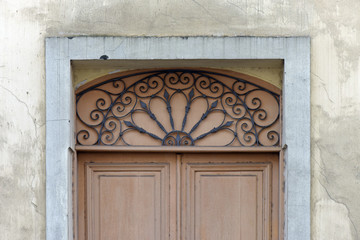 Door details of old building